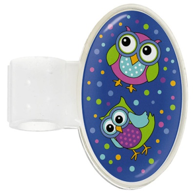 Stethoscope ID Tag ( Dome - Party Owls Blue )