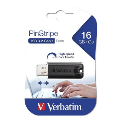 Store N Go Pinstripe Drive ( USB 3.0 - Black - 16GB )