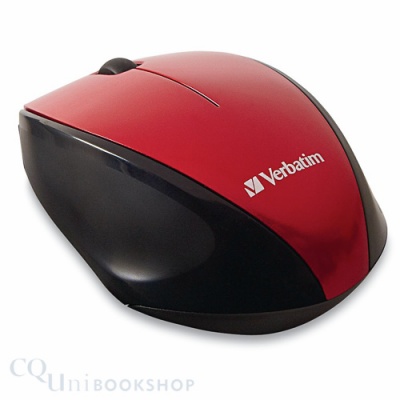 Wireless Optical Multi-Trac Blue LED Mouse ( Red )