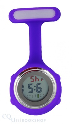 Silicone Fob Watch ( Digital - Purple )