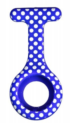 Silicone Fob Watch ( Band Only - Blue Polka )