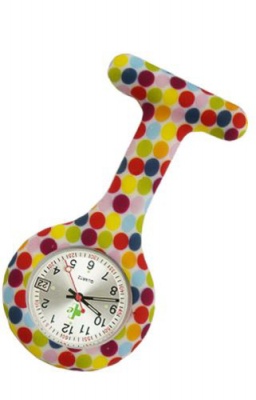 Silicone Fob Watch with Date Function ( Multi Spots )