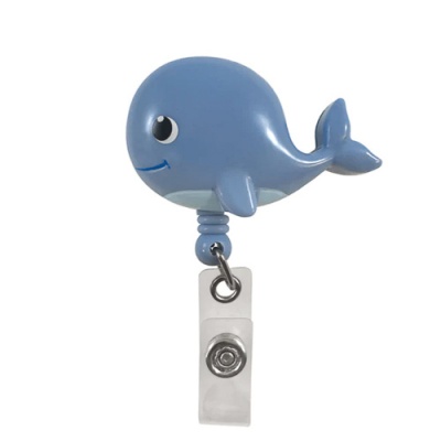 Stethoscope ID Tag ( Deluxe Retractable - Whale )
