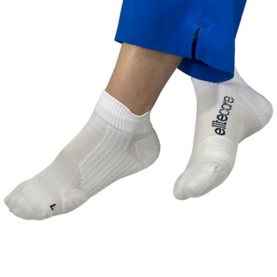 Compression Socks ( Ankle White 10-13 )