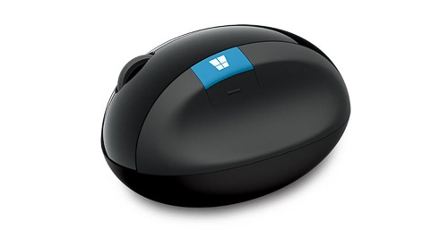 Microsoft Sculpt Ergonomic Wireless Mouse ( USB - Black )