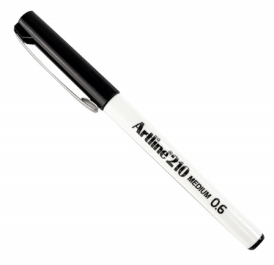 Artline 210 Fineliner Pen ( 0.6mm - Black )