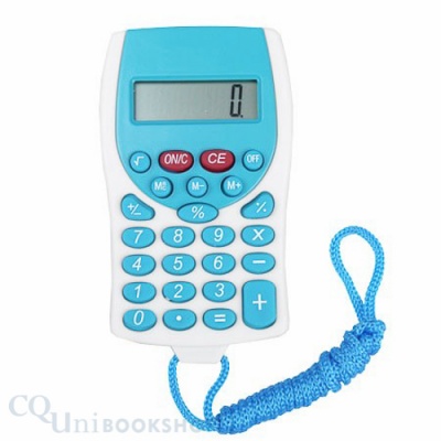 Pocket Calculator with Lanyard ( Light Blue )