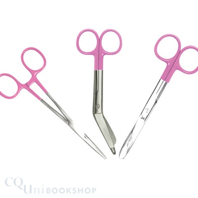 Scissors & Forcep ( 3 Pack - Pink )