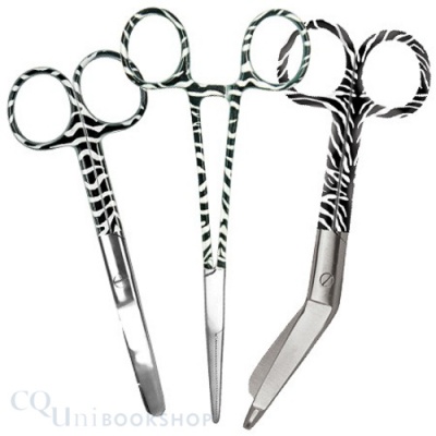 Scissors & Forcep ( 3 Pack - Zebra )