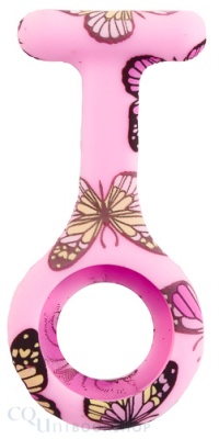 Silicone Fob Watch ( Band Only - Pink Butterfly )