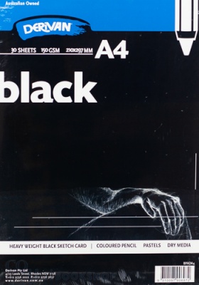 Black Pad 150gsm ( A4 - 30 sheets )