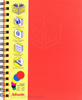 Spirax 511 Notebook ( Hardcover - 225x175mm - 100 leaf - Red)