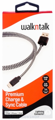 Charge & Sync Cable ( Lightning - Blk / White )