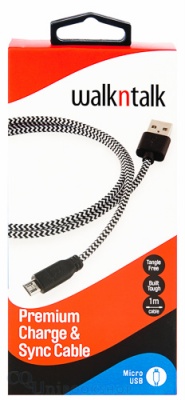 Charge & Sync Cable ( Micro USB - Blk / Whi )