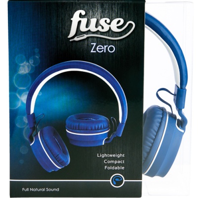 Zero-Over-Ear Headphones ( Blue/White )