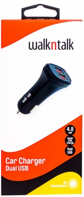 Dual USB Car Charger ( 4.8 AMP Super Fast Charge )