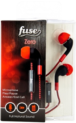 Zero-In-Ear Headphones ( Red )
