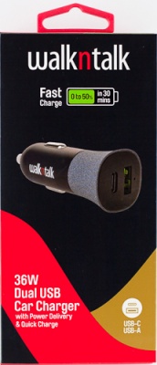 Dual USB Car Charger ( Fast Charge )