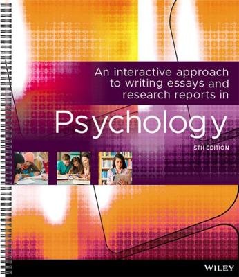 An Interactive Approach Writing Essays Research Reports in  Psychology